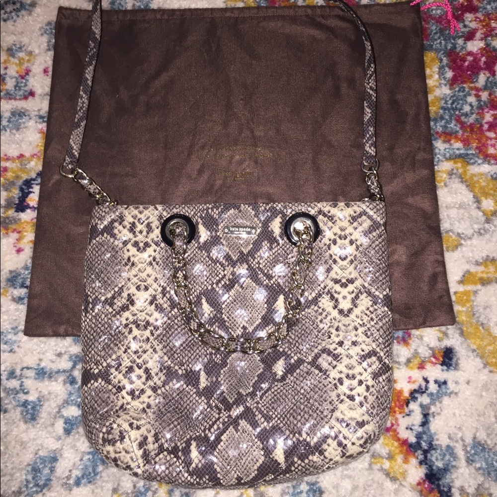 Kate Spade Quilted Snake Leather Purse